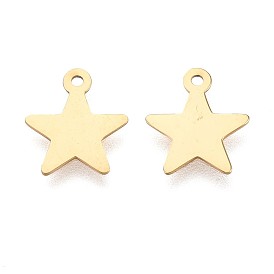 Ионное покрытие (ip) 304 подвески из нержавеющей стали, звезды прелести