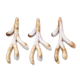 Непрозрачной акриловые большие подвески, коралловые чары