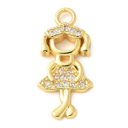 Латунные микро проложить кубического циркония подвески, без кадмия, без никеля и без свинца, очаровывает девочек