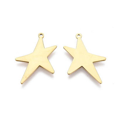 Ручная полировка 304 подвески-звезды из нержавеющей стали, ионное покрытие (ip)