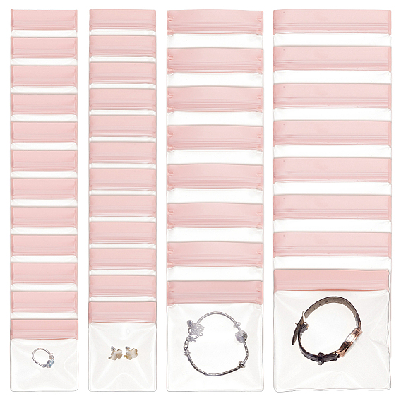 40 шт. 4 стили прозрачные пакеты для хранения из ЭВА с застежкой-молнией, прямоугольные