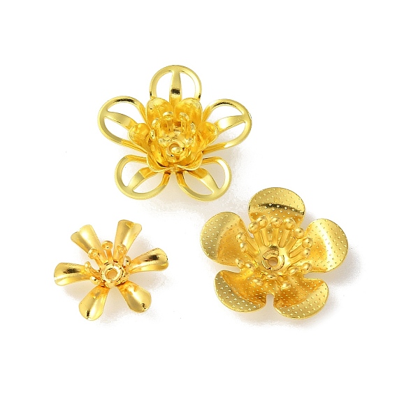 Латунные бусины, долговечный, стойки покрытие, без кадмия и без свинца, цветок