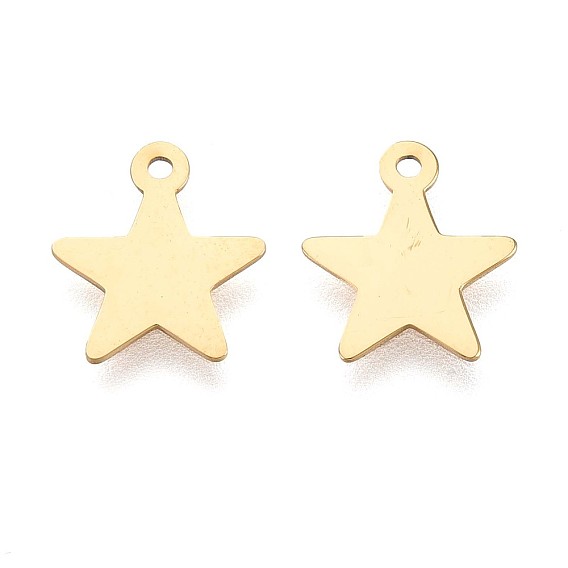 Ионное покрытие (ip) 304 подвески из нержавеющей стали, звезды прелести