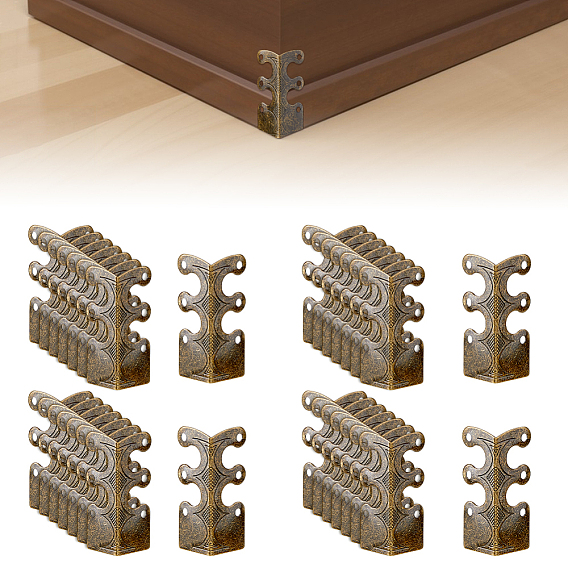 32Protector de esquinas de hierro para piezas, con 192 tornillos