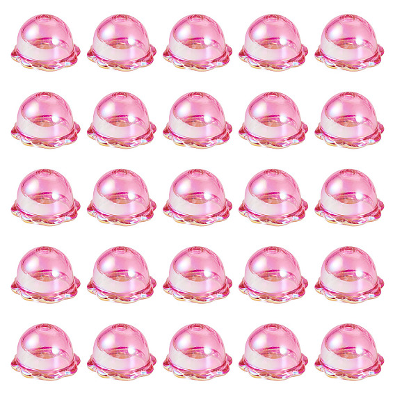 30 шт., акриловые колпачки с УФ-покрытием, цветок