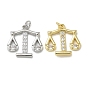 Стойка металлическая латунная микропрофилированная кубическая циркония подвески, долговечный, без свинца и без кадмия, Весы чары, с целью перехода в кольце