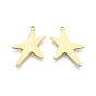 Ручная полировка 304 подвески-звезды из нержавеющей стали, ионное покрытие (ip)