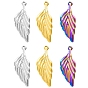 304 Stainless Steel Pendants, Leaf Charm
