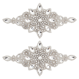 Аппликации из стразов с горячей фиксацией цветов