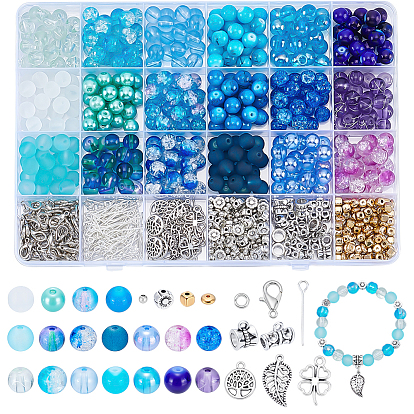 Ювелирные изделия, включая стеклянные, пластиковые и сплавные бусины, подвеска из сплава, застежки и трубчатые дужки, латунные кольца и железный штифт с проушиной