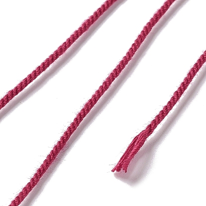 Polyester Twisted Cord, Round, for DIY Jewelry Making
