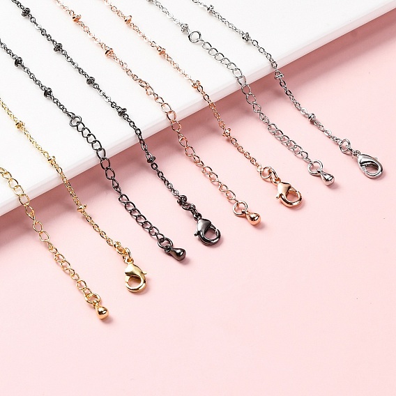 Латунные спутниковые цепи браслеты для женщин, без кадмия и без свинца