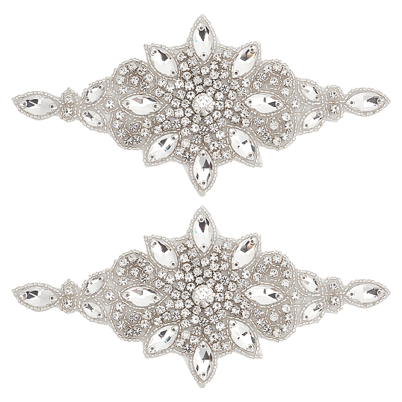 Аппликации из стразов с горячей фиксацией цветов