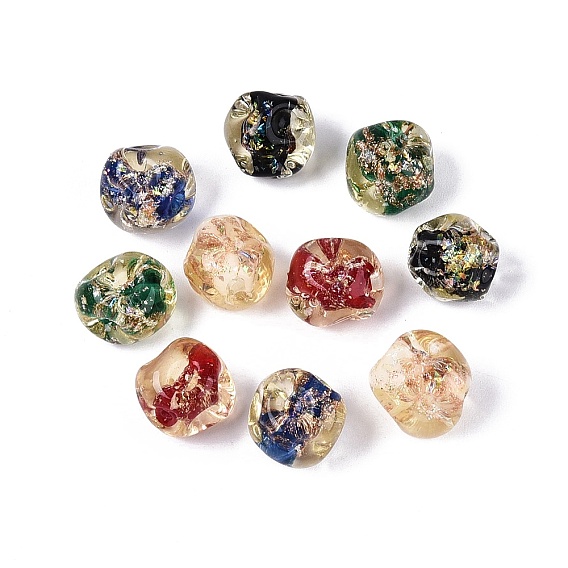 Бусины ручной работы бусины золотого песка, самородки