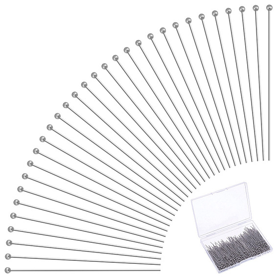 600Pcs 304 Stainless Steel Ball Head Pins