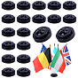 Plastic Mini Flag Holder, Table Flag Stand, Round