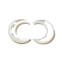 Natural White Shell Beads, Moon