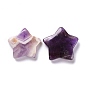 Natural Amethyst Beads, No Hole/Undrilled, for Wire Wrapped Pendant Making, Star