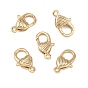 SHEGRACE Brass Lobster Claw Clasps, Heart, Cadmium Free & Lead Free & Nickel Free