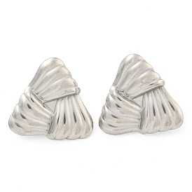 304 Stainless Steel Ear Studs, Triangle