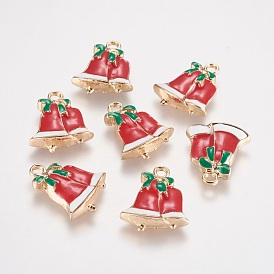 Alloy Enamel Pendants, Bell
