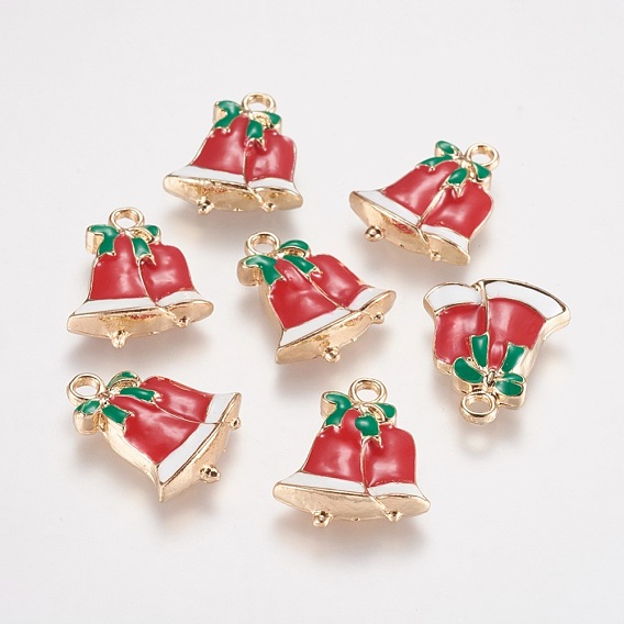 Alloy Enamel Pendants, Bell