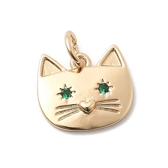 Подвески латунные горный хрусталь, подвески в форме кошки, с целью перехода в кольце