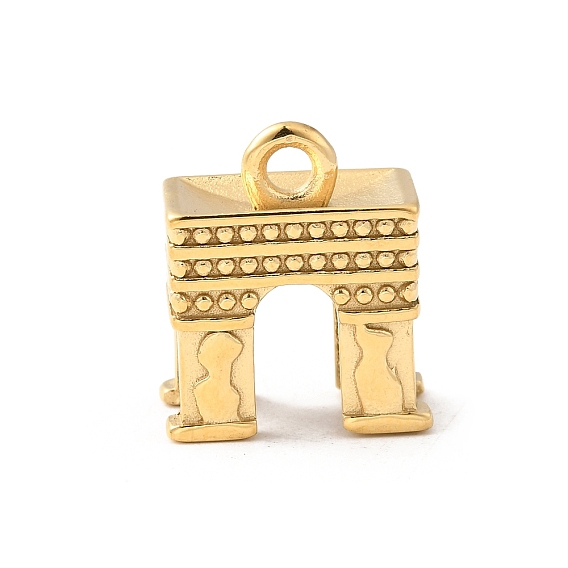 304 подвески из нержавеющей стали, очарование триумфальной арки, ионное покрытие (ip)