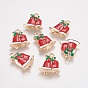 Alloy Enamel Pendants, Bell