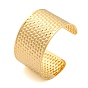 Ion Plating(IP) 304 Stainless Steel Textured Wide Open Cuff Bangles