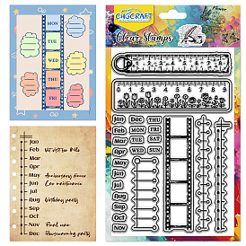 Sellos transparentes de plástico pvc, para diy scrapbooking, álbum de fotos decorativo, hacer tarjetas