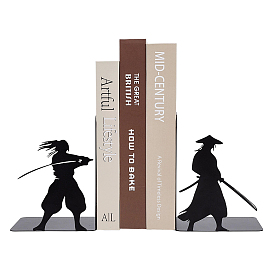 Подставка для книг из железа с силуэтом самурая, держатели для тетрадей, отображение фотографий и альбомов