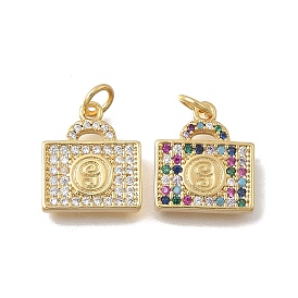 Латунные микро проложить кубического циркония прелести, камера, без кадмия и без свинца, стойки покрытие, долговечный, реальный 18 k позолоченный