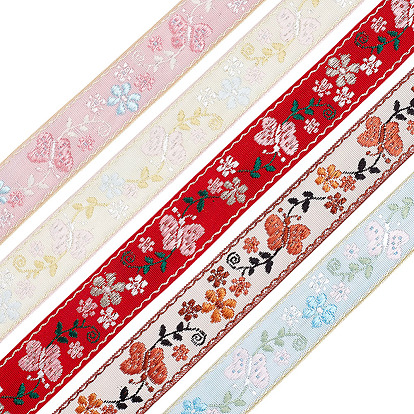 25 ярды 5 цвета полиэфирные ленты, бабочки