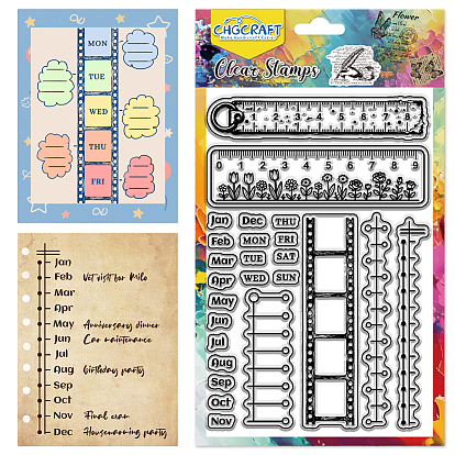 Sellos transparentes de plástico pvc, para diy scrapbooking, álbum de fotos decorativo, hacer tarjetas