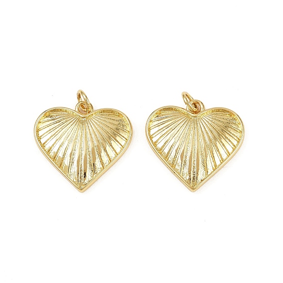Латунные подвески, сердце прелести, без кадмия и без свинца, стойки покрытие, долговечный, с целью перехода в кольце
