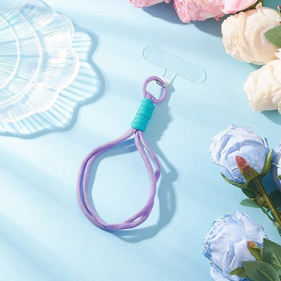 Нашивка из полиэстерового и спандексового шнура, с литыми пружинными кольцами