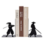 Подставка для книг из железа с силуэтом самурая, держатели для тетрадей, отображение фотографий и альбомов