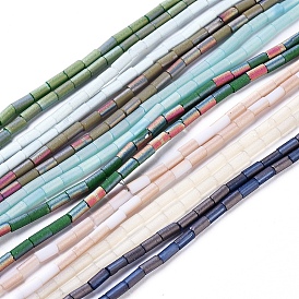 Гальванизированные пряди стеклянных шариков матового стекла, колонка