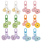 12шт. 6 стили брелоков из полимерного сплава, для украшения сумки