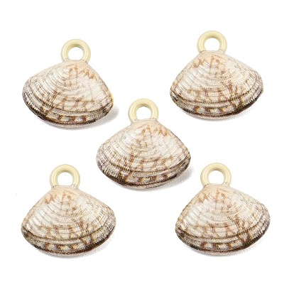 Выпечки окрашены подвески из сплава, подвески в форме ракушек