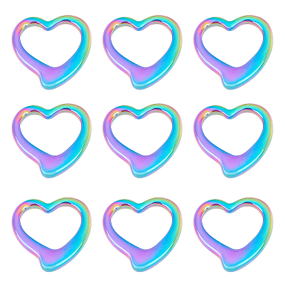 304 de acero inoxidable que une los anillos, corazón