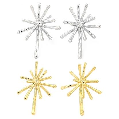 304 женские серьги-гвоздики в виде снежинок из нержавеющей стали
