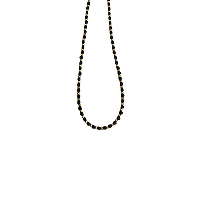 Fashionable Black Necklace - Gothic Collar Chain for Dress Accessories, Layered Short Neck Chain.