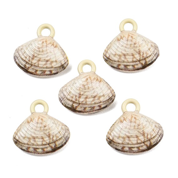 Выпечки окрашены подвески из сплава, подвески в форме ракушек
