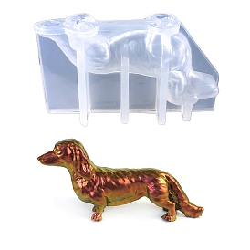 Dachshund Dog DIY Silicone Molds, Fondant Molds, Resin Casting Molds, for Chocolate, Candy, UV Resin & Epoxy Resin Craft Making