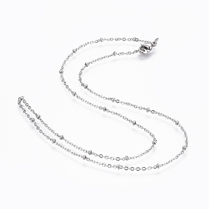 304 Stainless Steel Cable Chain Necklaces