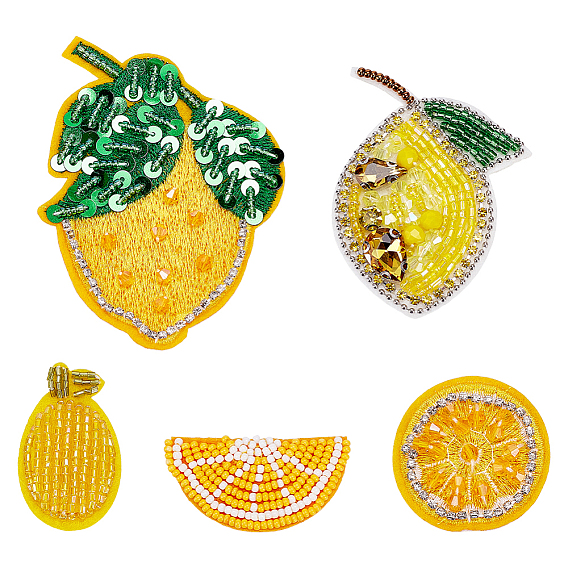 5шт 5 стили компьютеризированной ткани для вышивки гладить/пришивать нашивки, аксессуары для костюма, аппликация