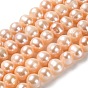Natural Cultured Freshwater Pearl Beads Strands, Potato, Grade 2A+