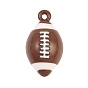 Alloy Enamel Pendants, Rugby Charms